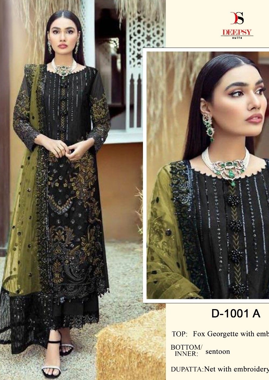 DEEPSY SUITS D 1001 A PAKISTANI SALWAR SUITS WHOLESALE