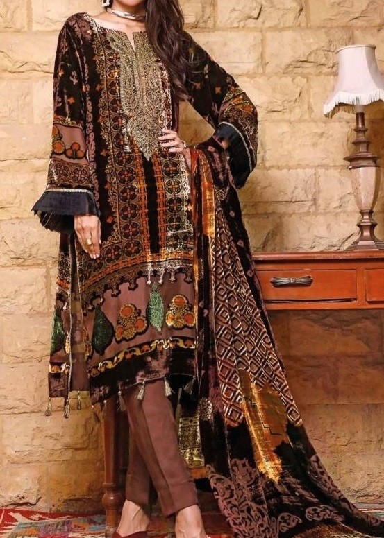 DEEPSY SUITS WINTER VELVET 1565 LATEST PAKISTANI SUITS WHOLESALE 
