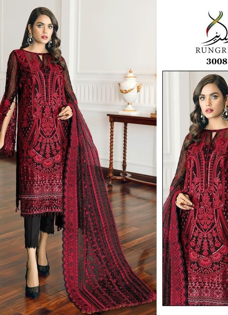 RUNGREZ 3008 HIT DESIGNER PAKISTANI SUITS