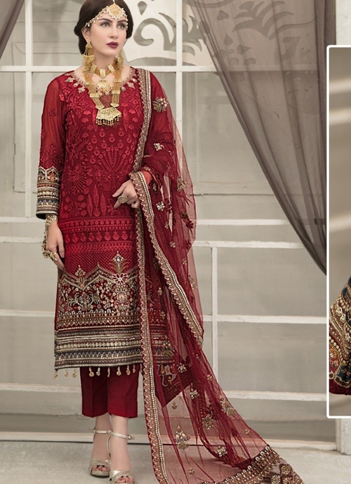 G ZAHRA 4555 A PAKISTANI SUITS SINGLE