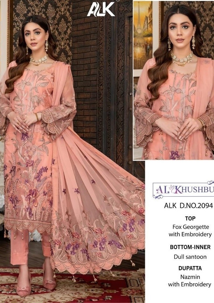 AL KHUSHBU ALK 2094 PAKISTANI DRESS SINGLE