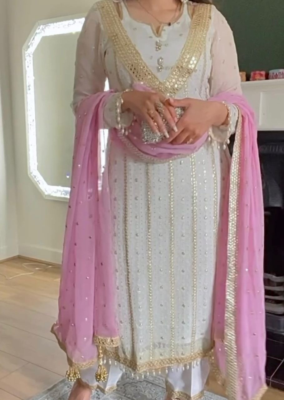 NEVIL FASHION NF 1213 WHITE HIT PAKISTANI SUITS