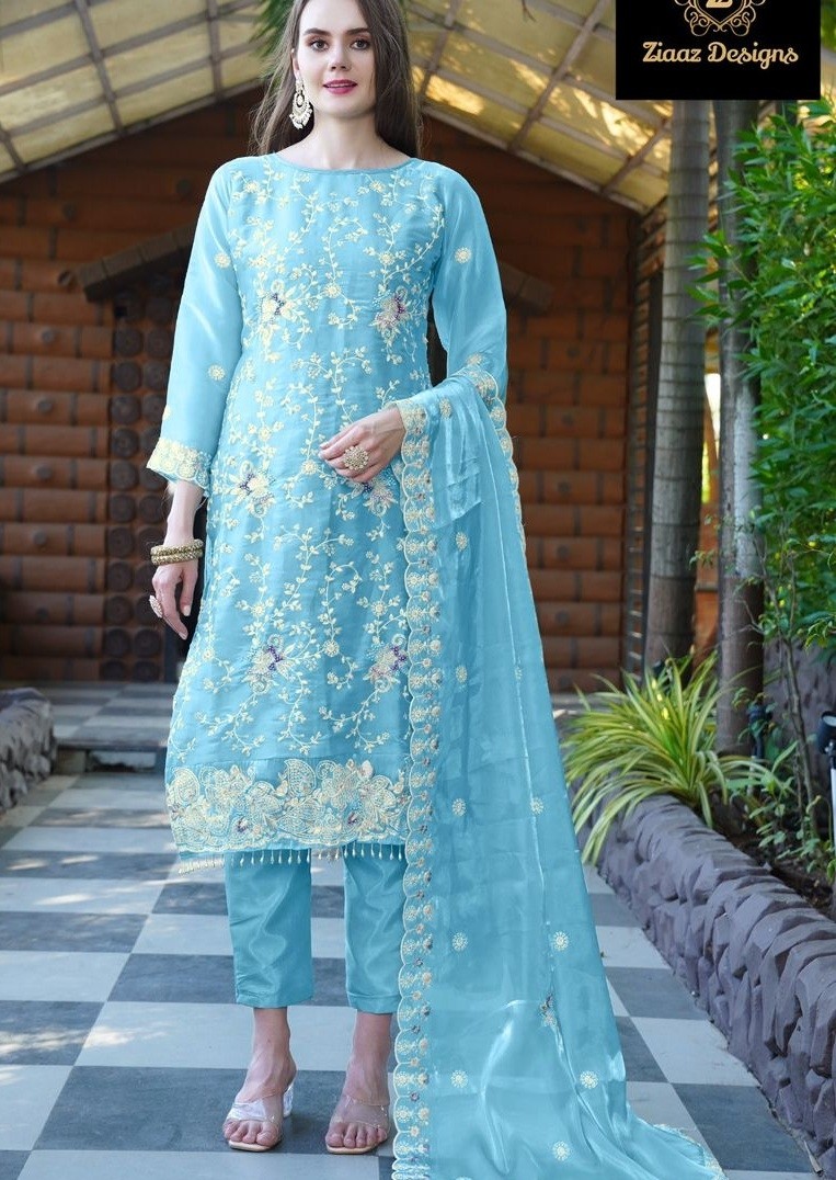ZIAAZ DESINGNS 714 A PAKISTANI DRESSES 
