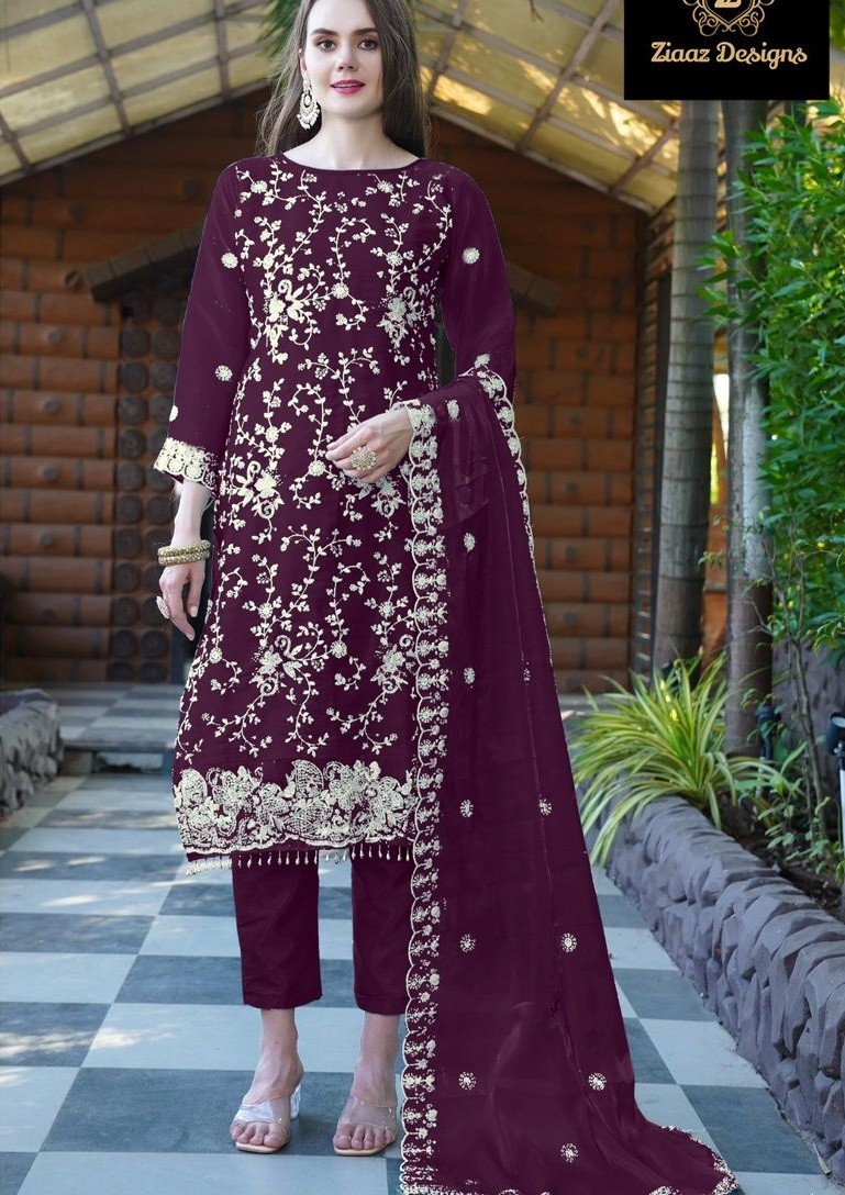 ZIAAZ DESINGNS 714 B PAKISTANI DRESSES WHOLESALE