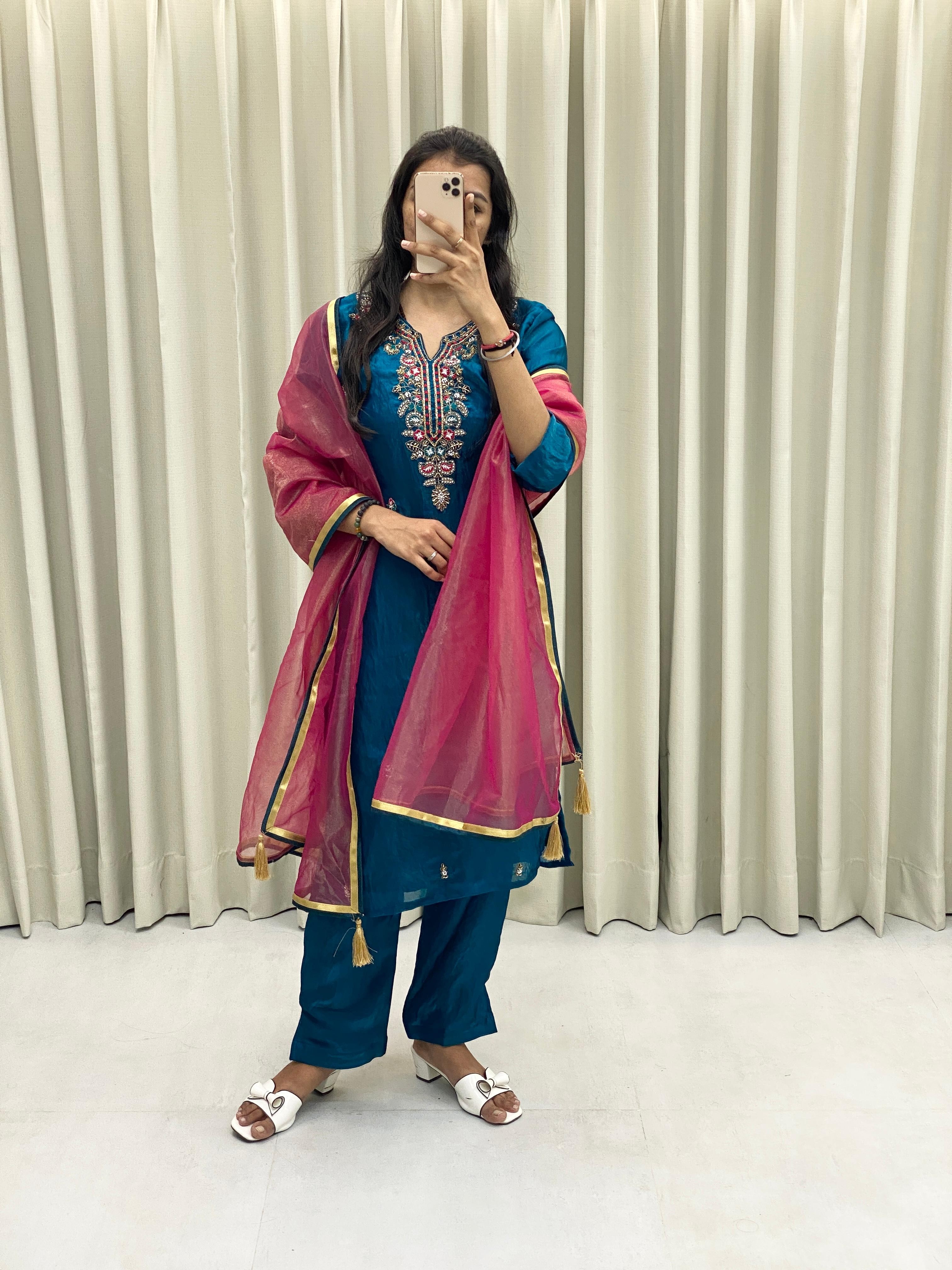 BE 301 READYMADE HAND WORK PAKISTANI SUITS 