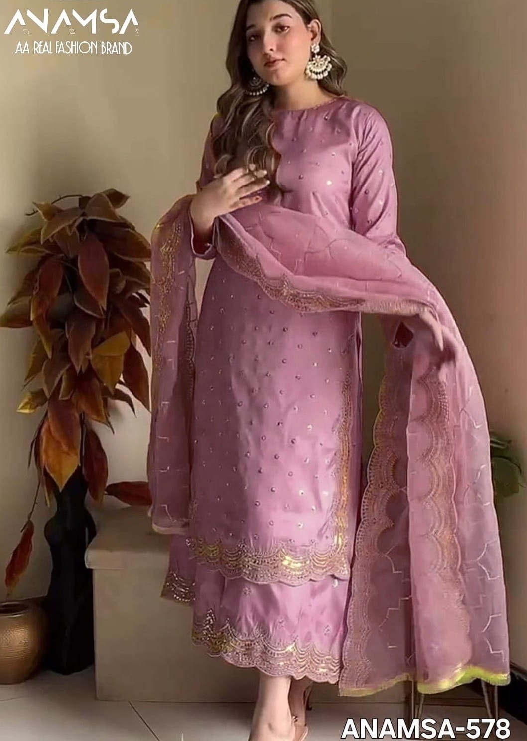 ANAMSA 578 PAKISTANI SUITS SUPPLIER
