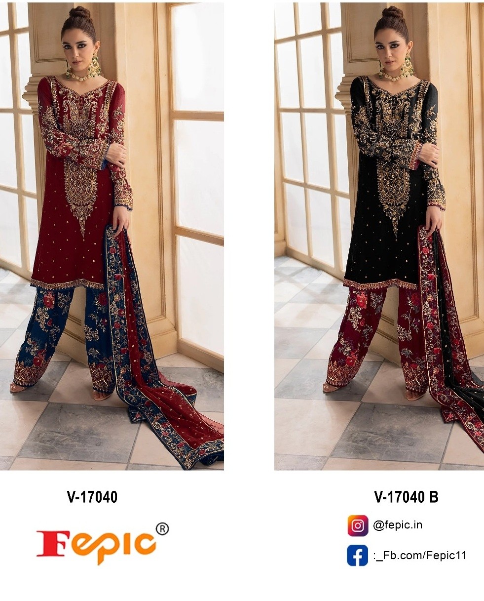 FEPIC V 17040 VELVET PAKISTANI SUITS MANUFACTURER