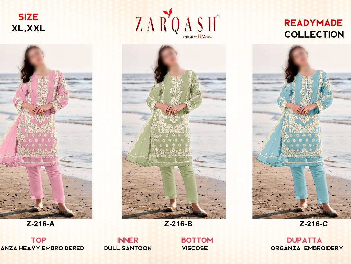 ZARQASH 216 READYMADE COLLECTION IN SURAT