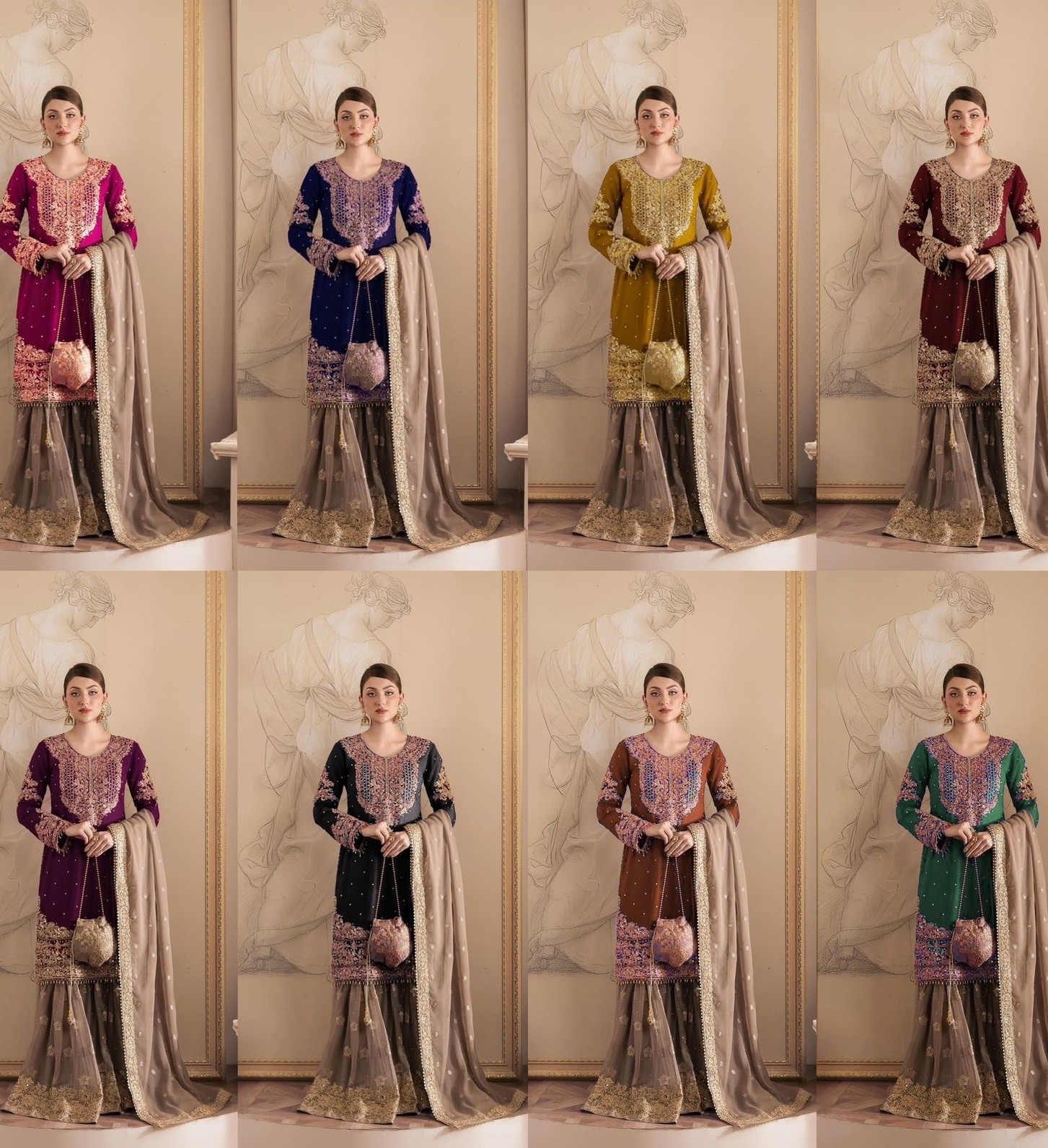 KD 1486 READYMADE SHARARA HIT COLLECTION