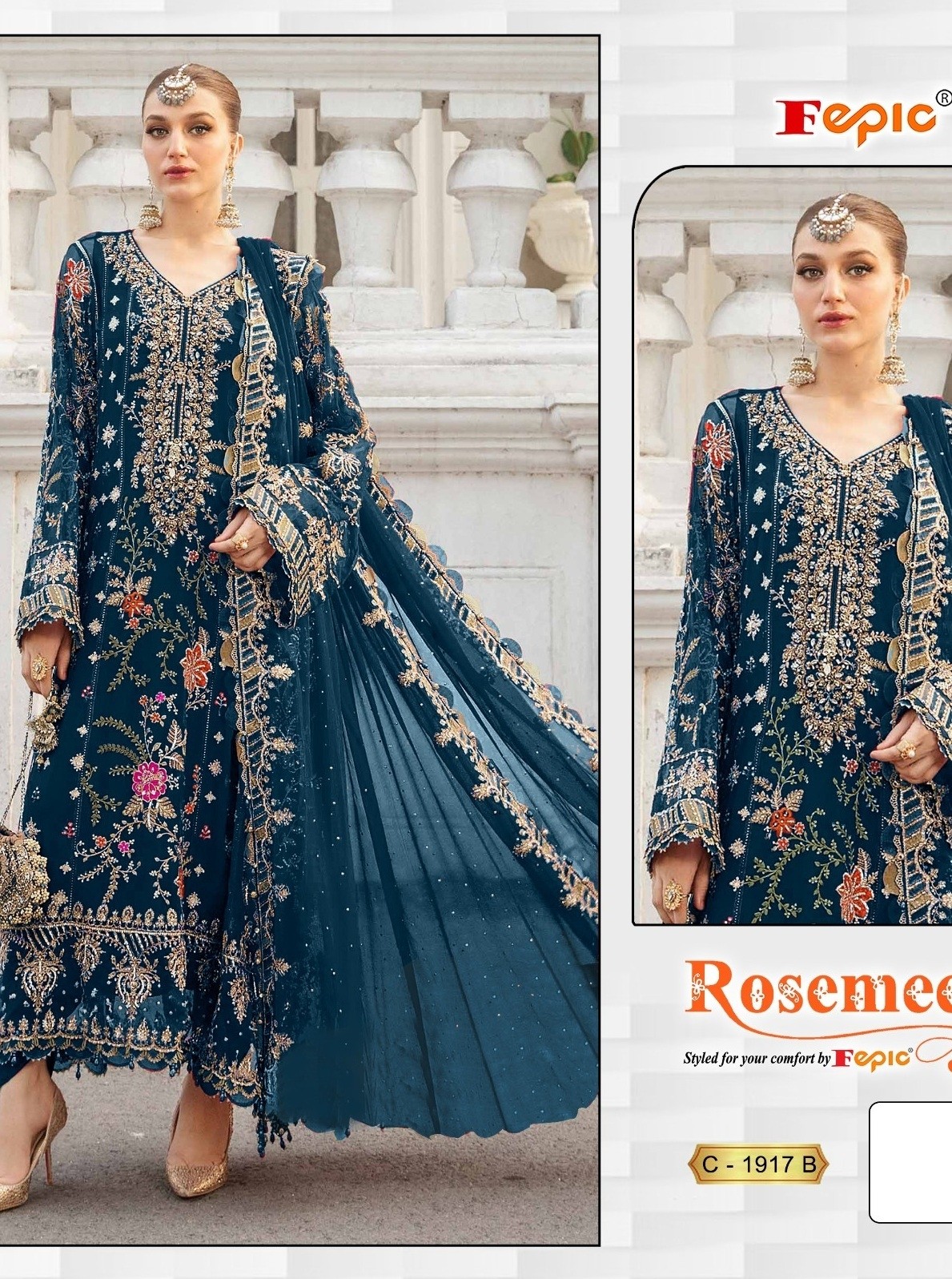 FEPIC ROSEMEEN 1917 B PAKISTANI SALWAR SUITS WHOLESALE ONLINE