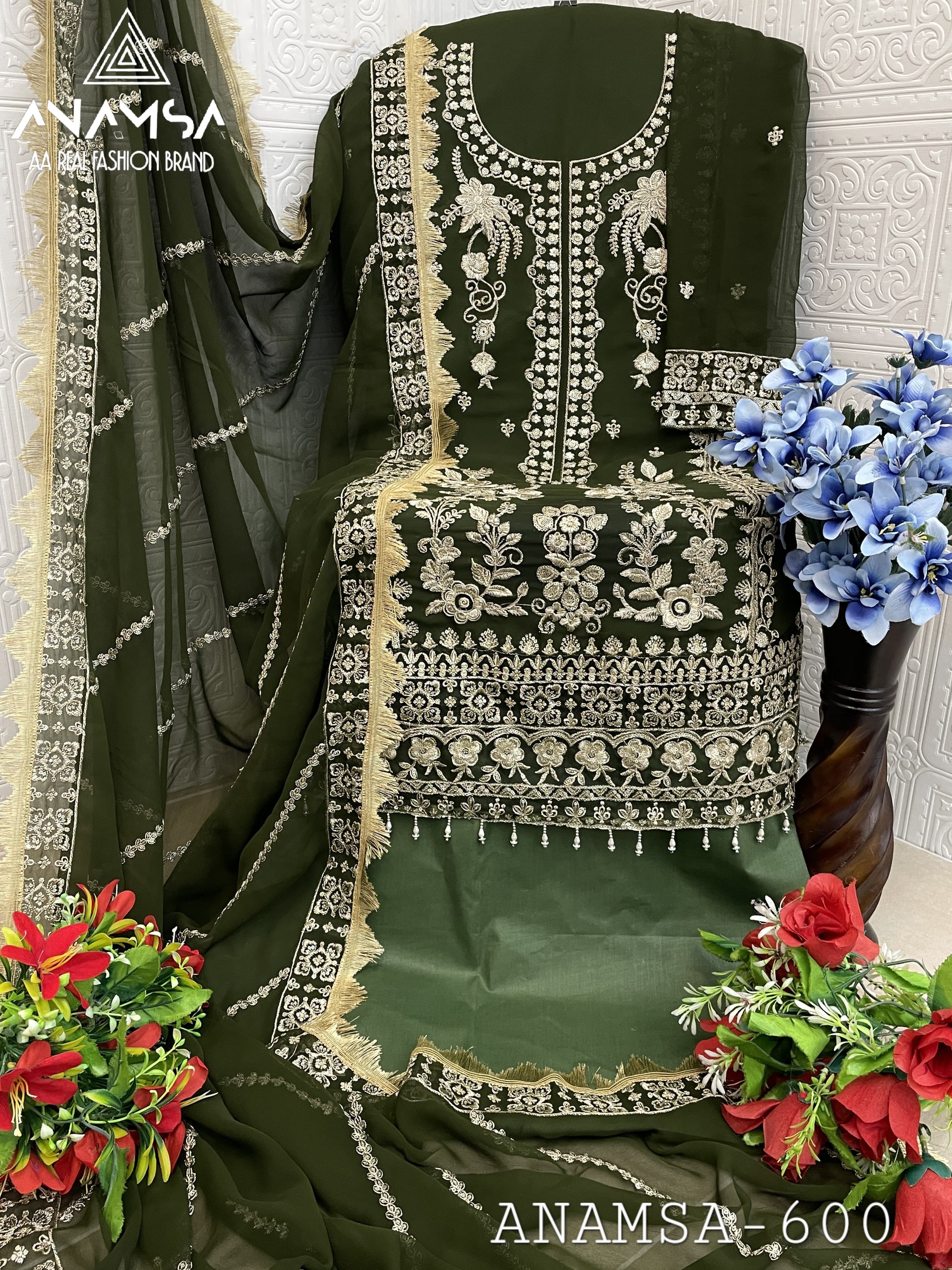 ANAMSA 600 PAKISTANI DRESS WHOLESALE