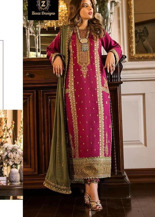 ZIAAZ DESIGNS 704 SALWAR SUITS COLLECTION IN SURAT