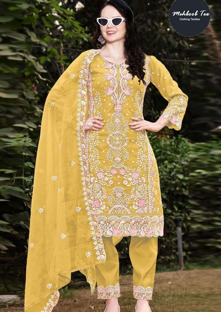 MEHBOOB TEX 1497 A PAKISTANI SALWAR SUITS WHOLESALE 