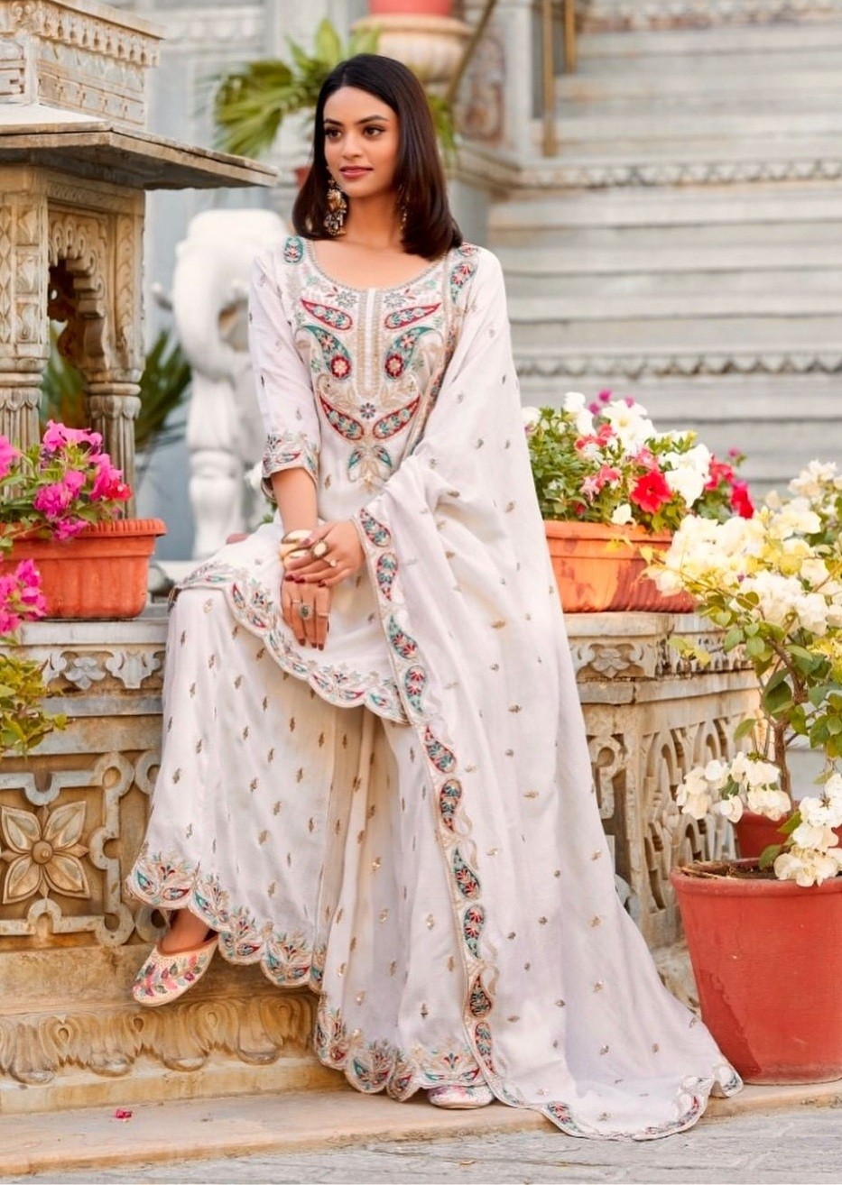 JD 584 LATEST READYMADE FENCY SHARARA