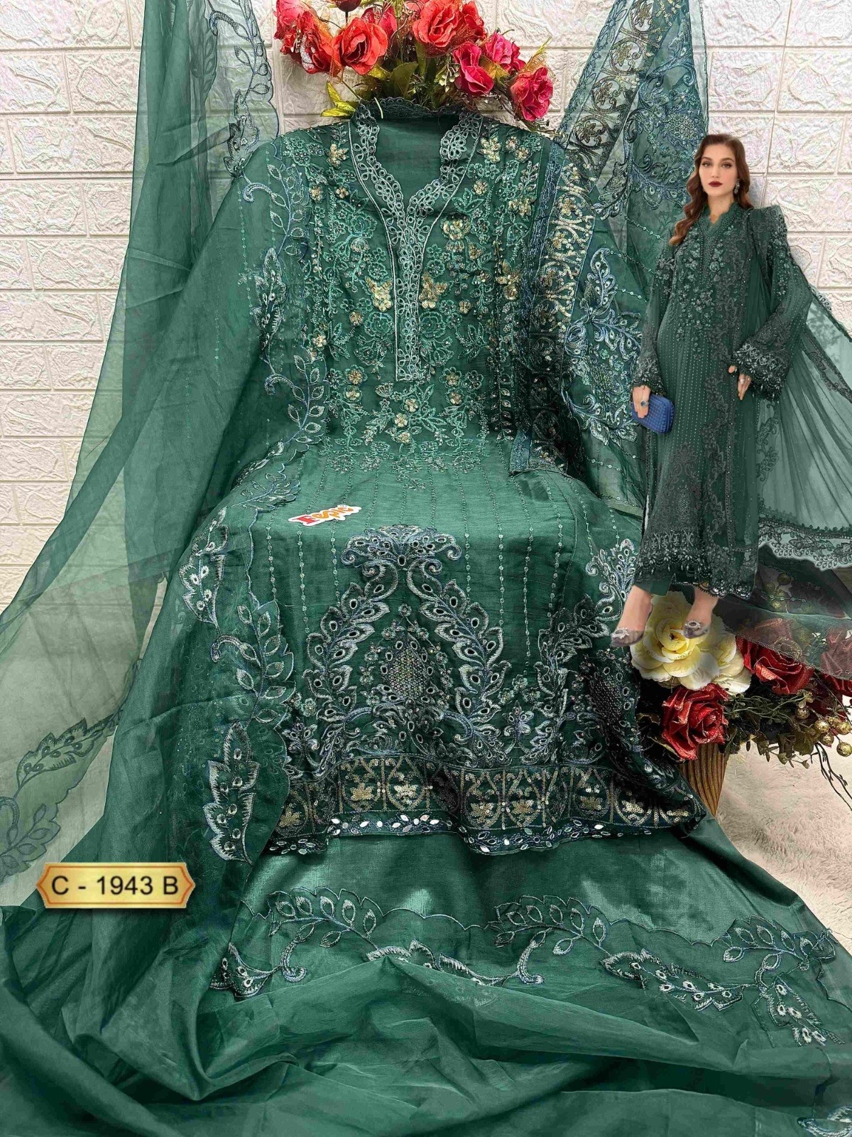 FEPIC ROSEMEEN C 1943 B LATEST PAKISTANI SUITS IN SURAT
