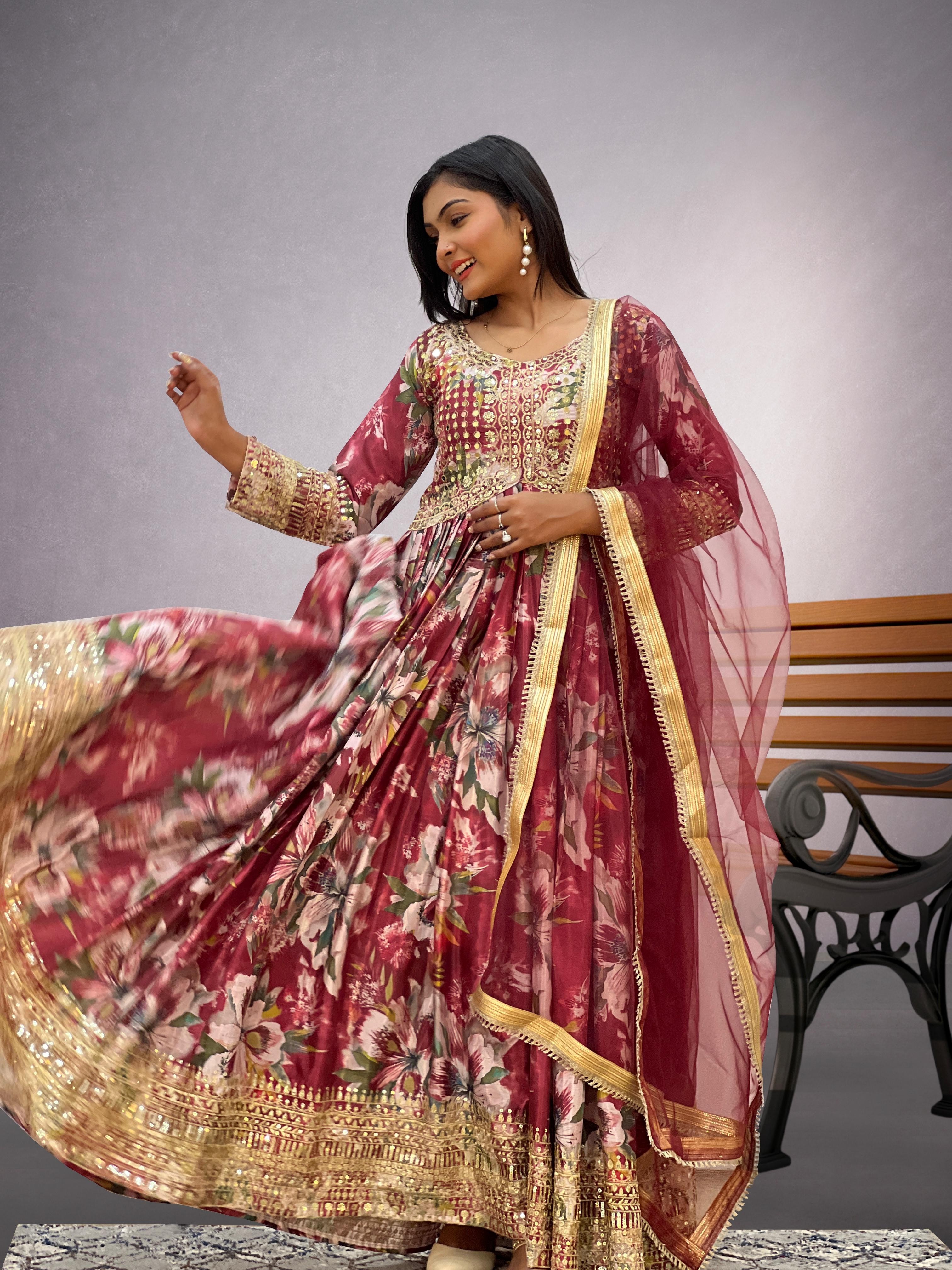 JD 580 READYMADE GOWN MANUFACTURER IN SURAT