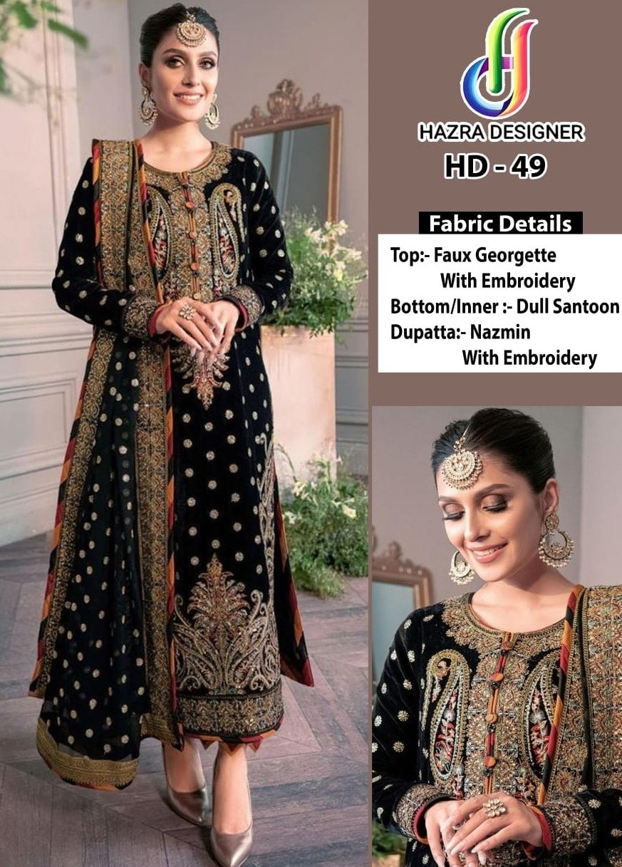 HAZRA DESIGNER HD 49 PAKISTANI LATEST SUITS