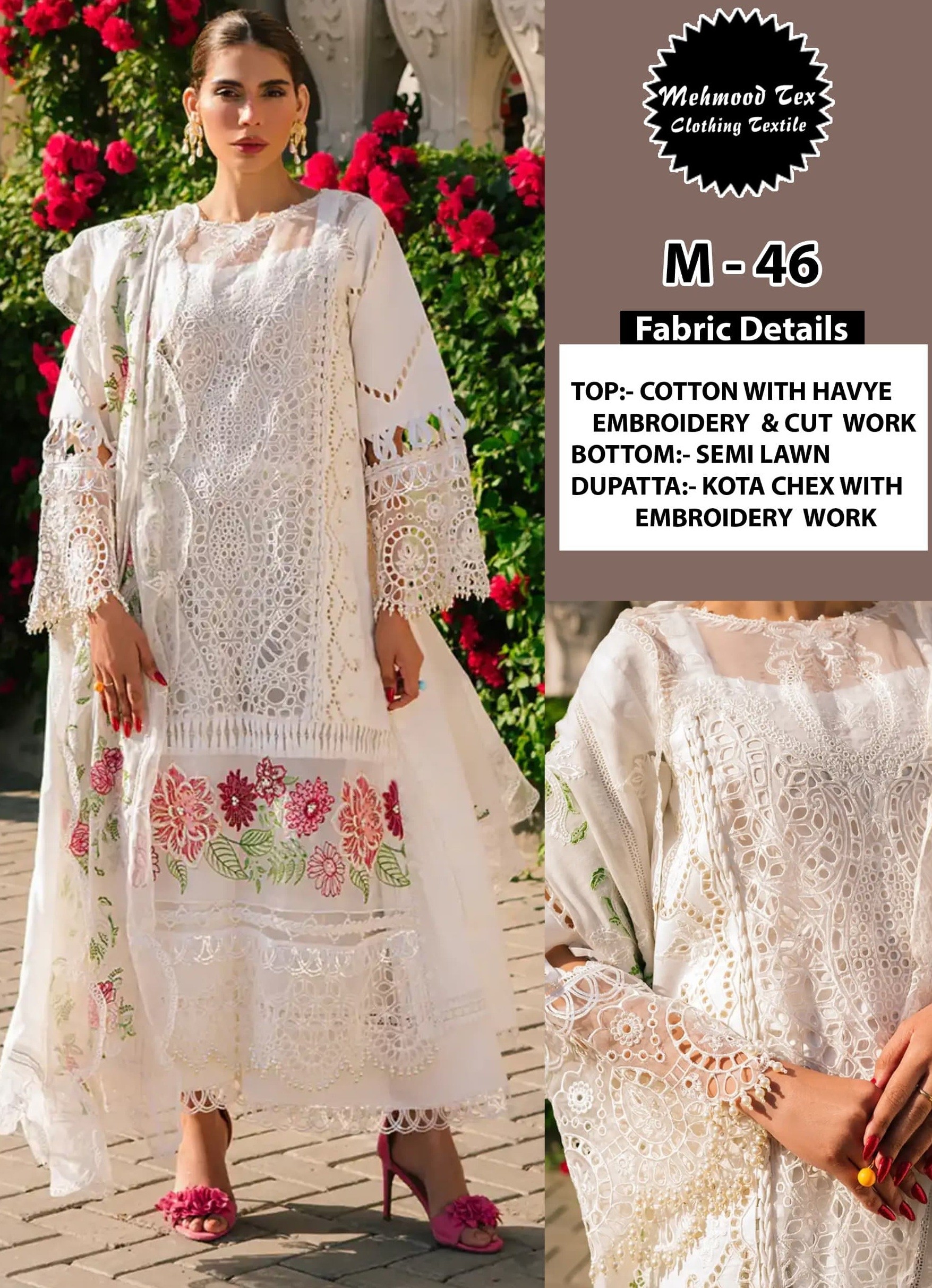 MEHMOOD TEX M 46 HIT DESIGN PAKISTANI SUITS