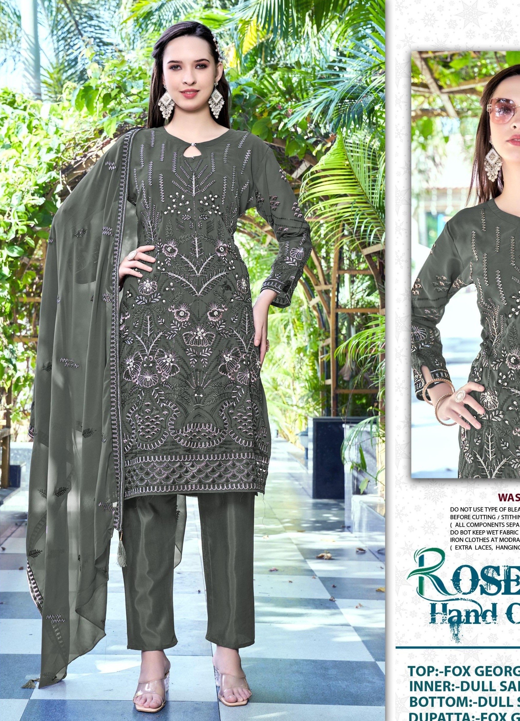 SHANAYA ROSE HAND CRAFT 194 B LATEST DESIGN PAKISTANI SUITS BUY SURAT