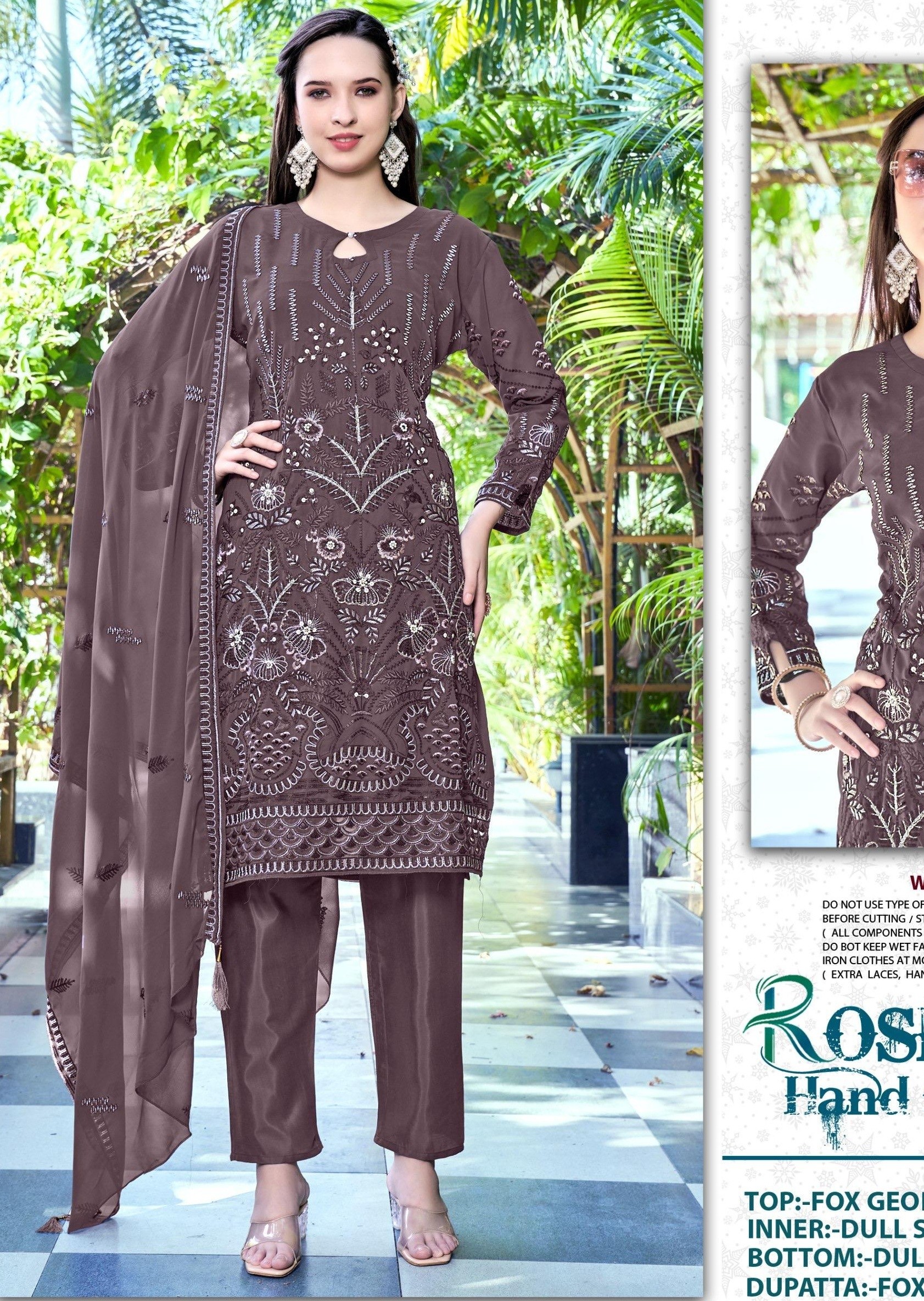SHANAYA ROSE HAND CRAFT 194 A LATEST DESIGN PAKISTANI SUITS 
