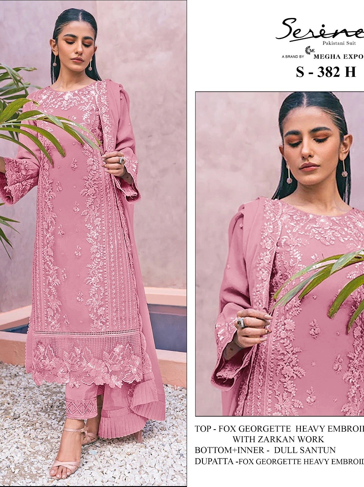 SERINE S 382 H BEST PAKISTANI SUITS WHOLESALE WITH PRICE