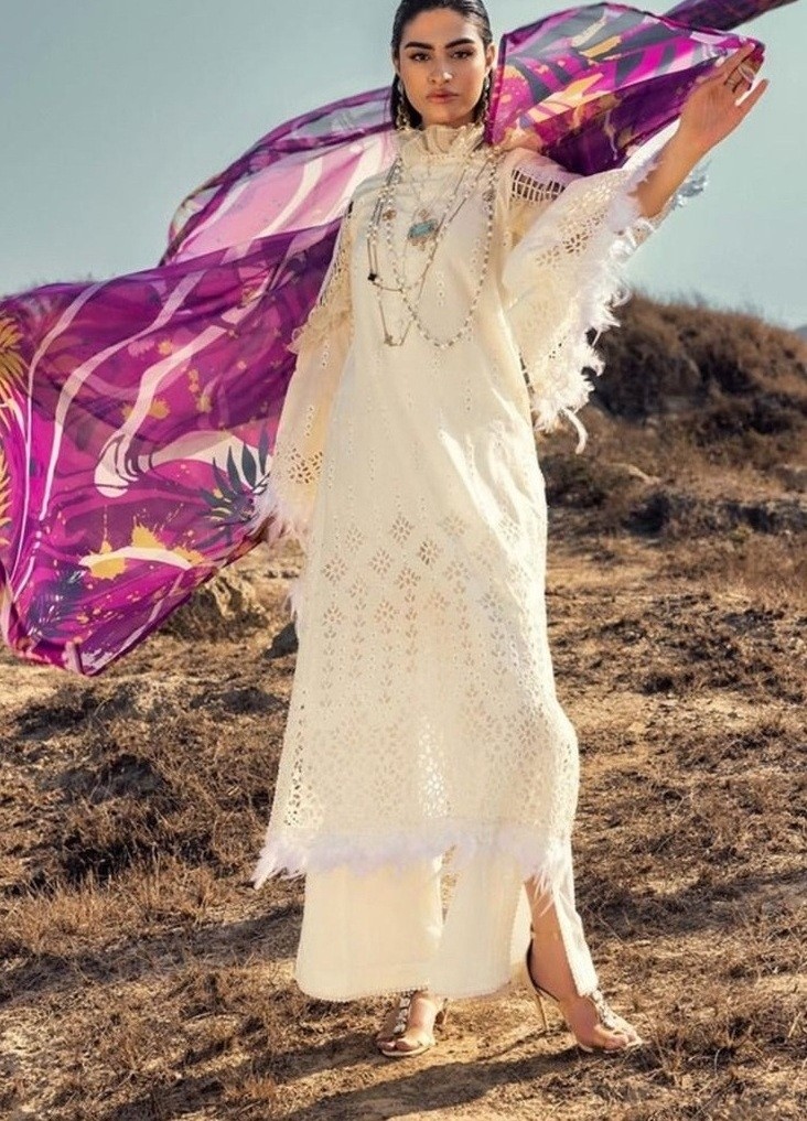 SANIYA TRENDZ 30003 ADAN LIBAS CHIKANKARI 30 PAKISTANI SUITS WHOLESALER BUY INDIA