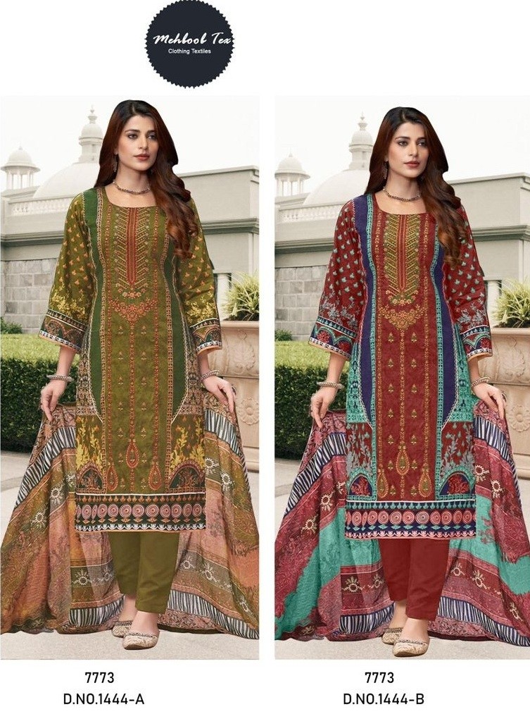 MEHBOOB TEX 1444 AB PURE COTTON PAKISTANI SUITS