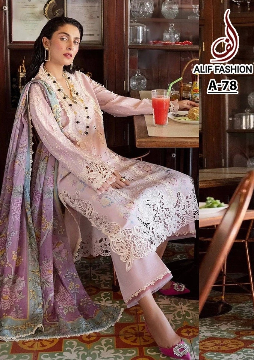 ALIF FASHION A 78 PAKISTANI SUITS ONLINE