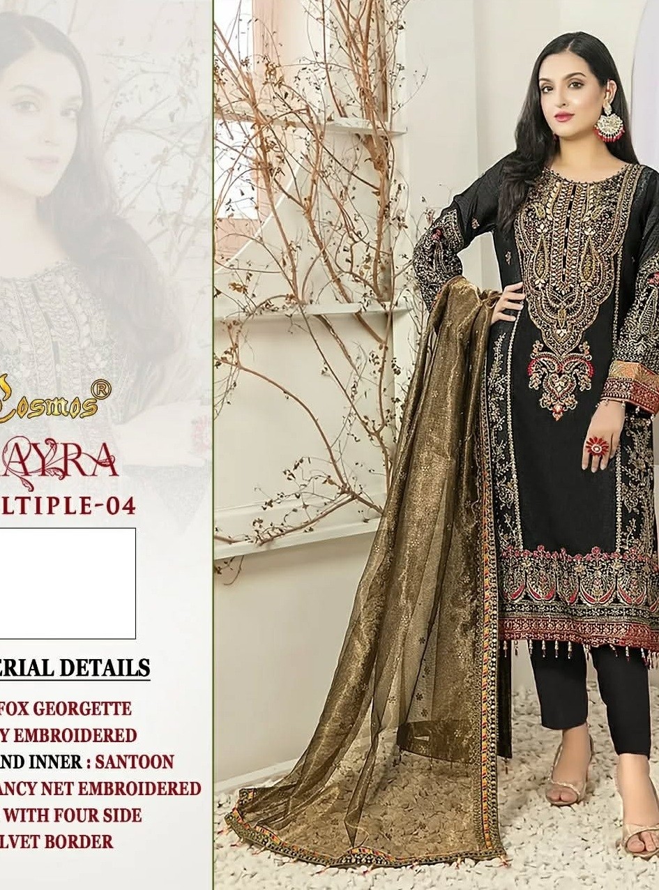 COSMOS AAYRA MULTIPLE 4 LATEST DESGN PAKISTANI SUITS
