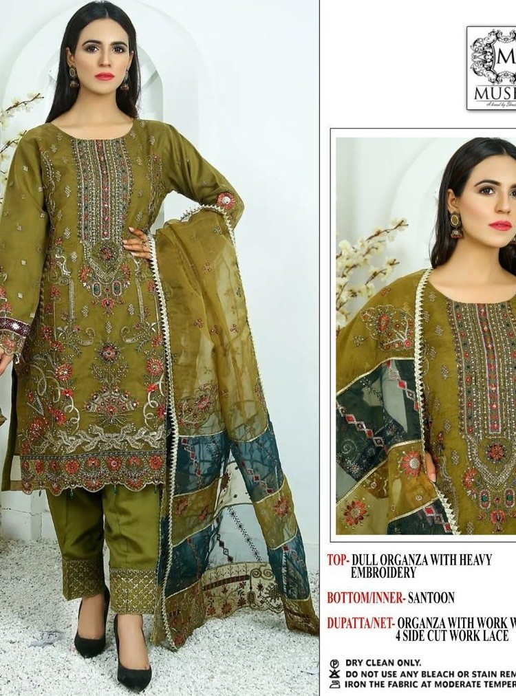 MUSHQ M 189 PAKISTANI SALWAR SUITS