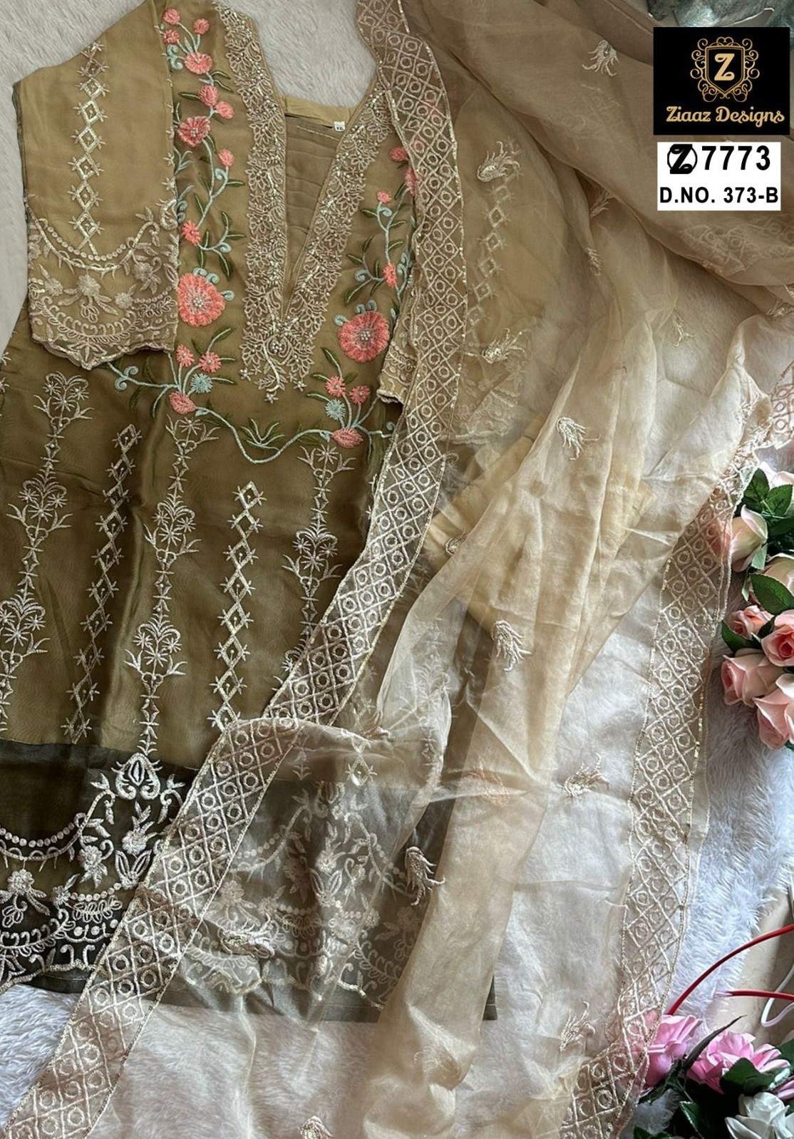 ZIAAZ DESIGNS 373 B HIT PAKISTANI SUITS DEALER
