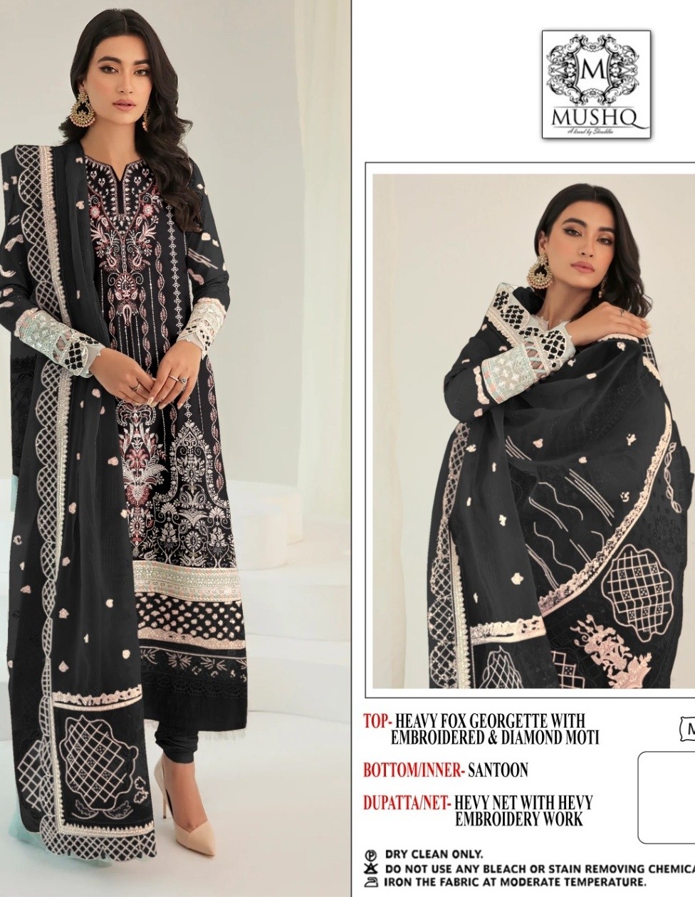 MUSHQ M 185 PAKISTANI SUITS DEALER