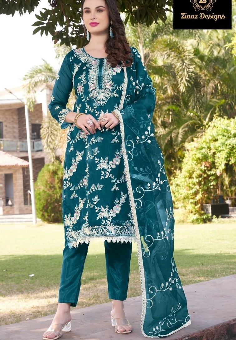 ZIAAZ DESIGNS 758 A LATEST SALWAR SUITS