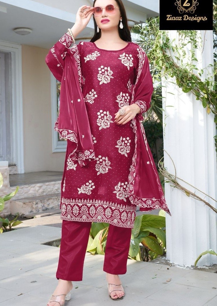 ZIAAZ DESIGNS 760 A LATEST PAKISTANI SALWAR SUITS
