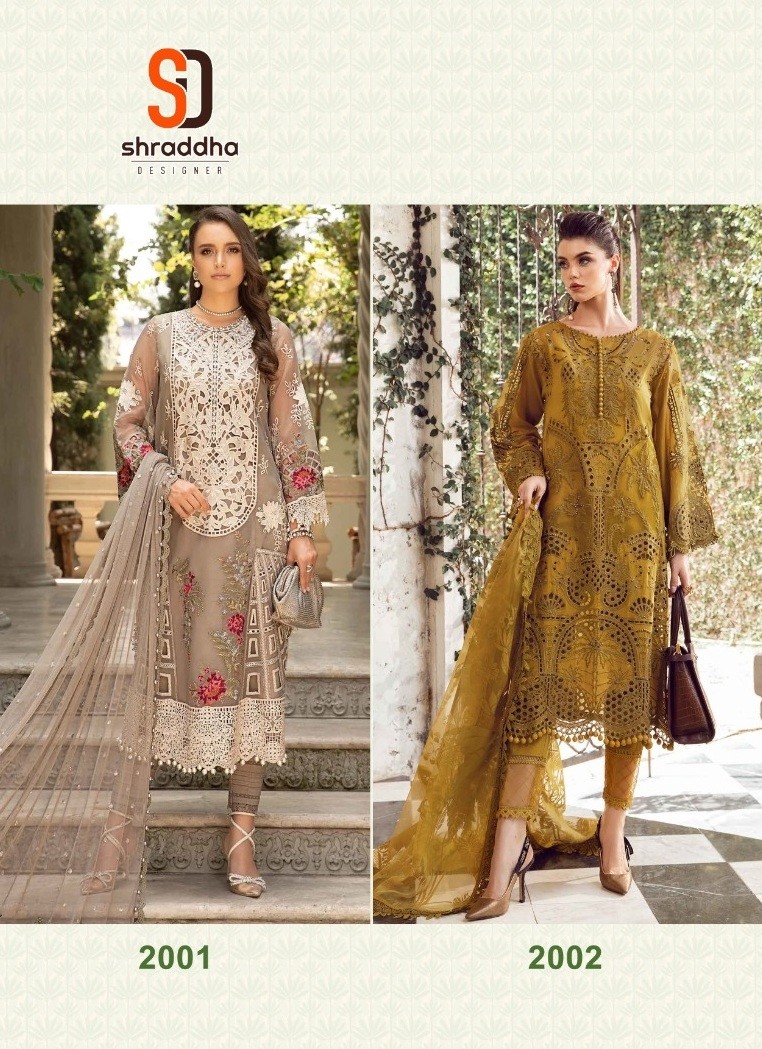 SHRADDHA DESIGNER 2001 2002 MARIA B NX VOL 2 PAKISTANI DRESSES DEALER
