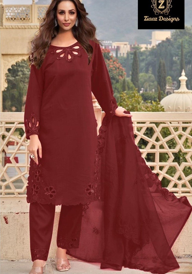 ZIAAZ DESIGNS 761 A CHINON HANDWORK PAKISTANI SUITS
