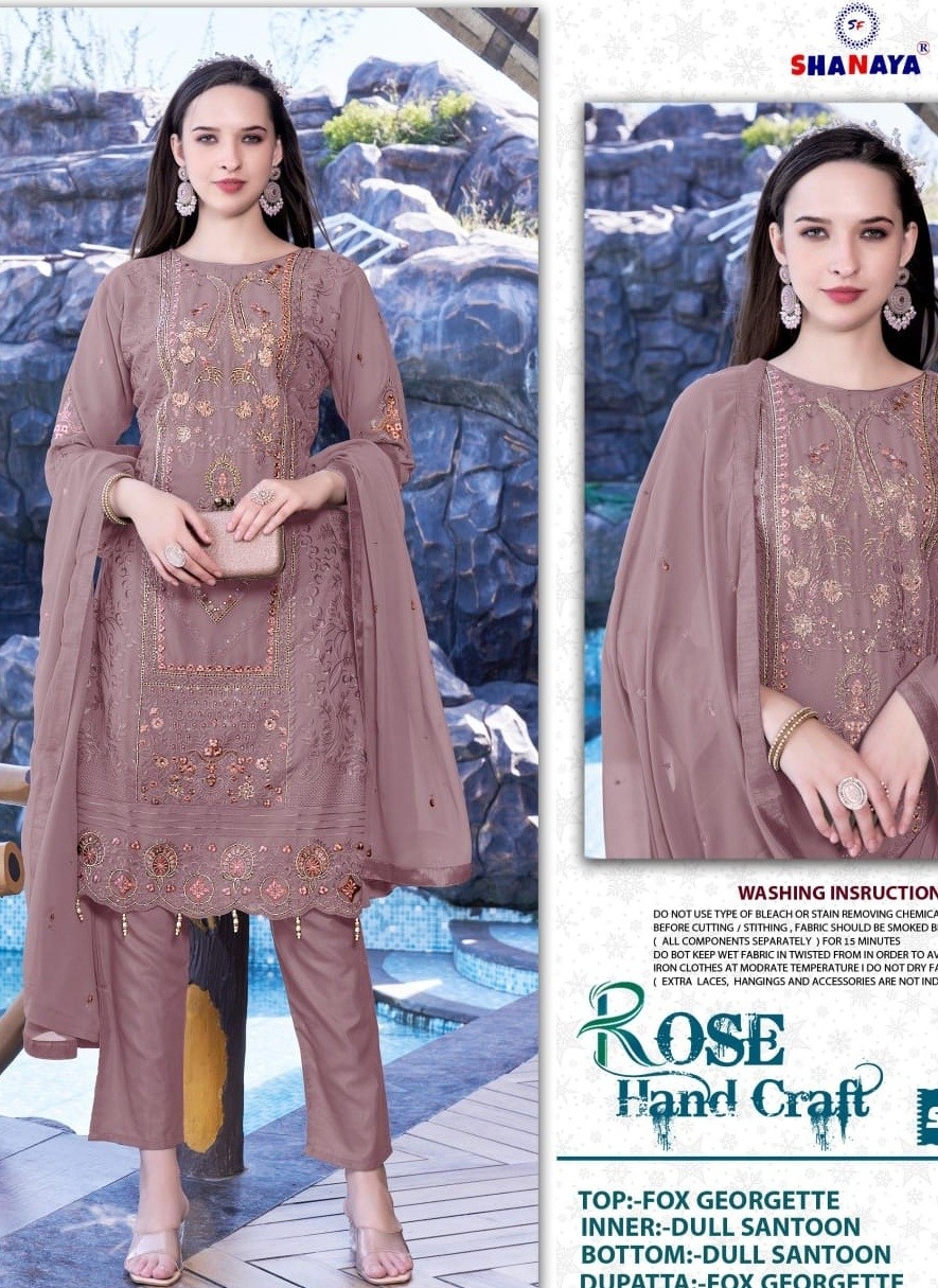 SHANAYA ROSE HAND CRAFT 201 D WHOLESALE ONLINE PAKISTANI SUITS