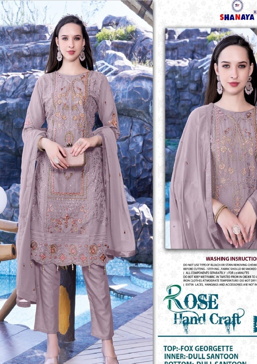 SHANAYA ROSE HAND CRAFT 201 B WHOLESALE PAKISTANI SUITS