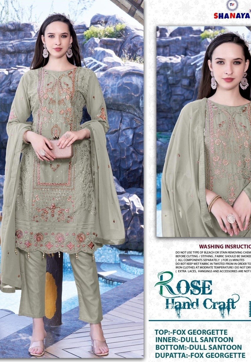 SHANAYA ROSE HAND CRAFT 201 C PAKISTANI SUITS WHOLESALE ONLINE
