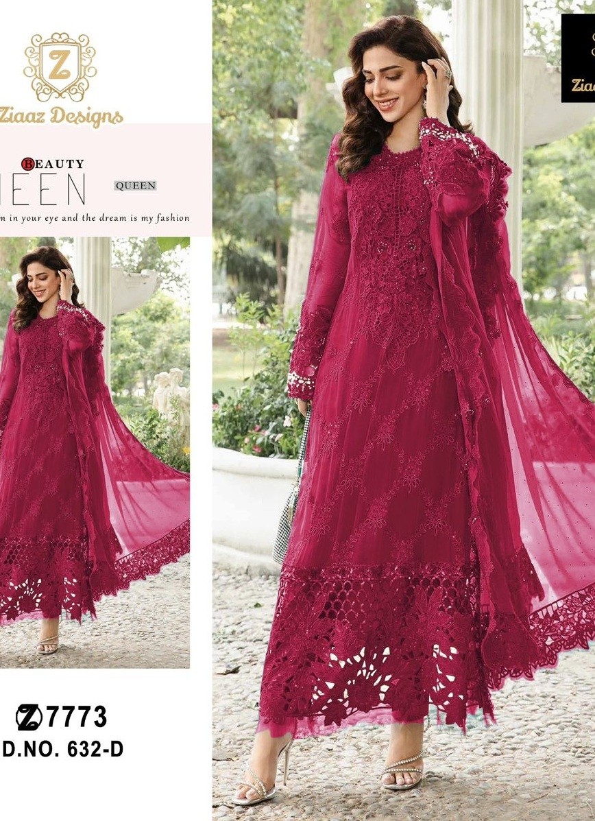 ZIAAZ DESIGNS 632 D BEST PAKISTANI SALWAR SUITS