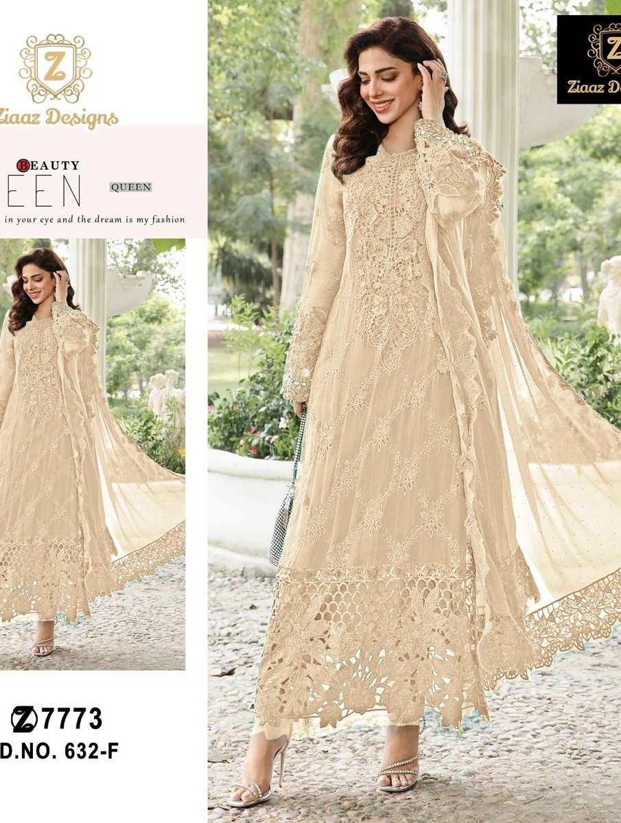 ZIAAZ DESIGNS 632 F BEAUTIFUL DESIGN PAKISTANI SALWAR SUITS