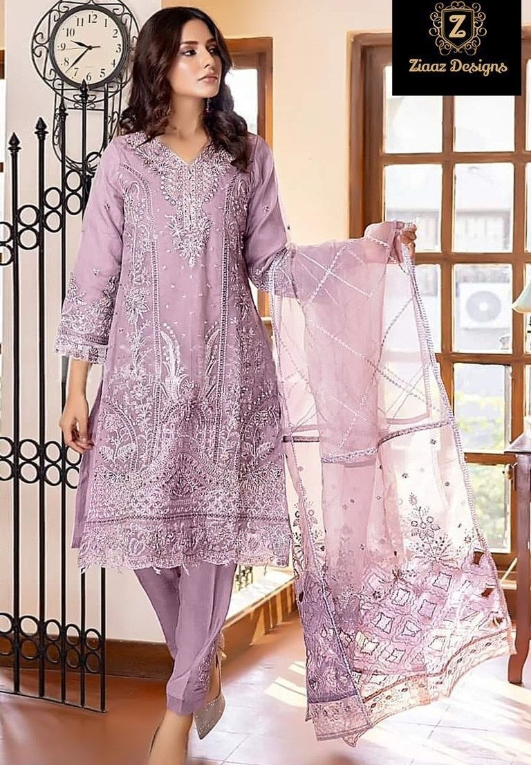 ZIAAZ DESIGNS 667 SALWAR SUITS PARTYWEAR 