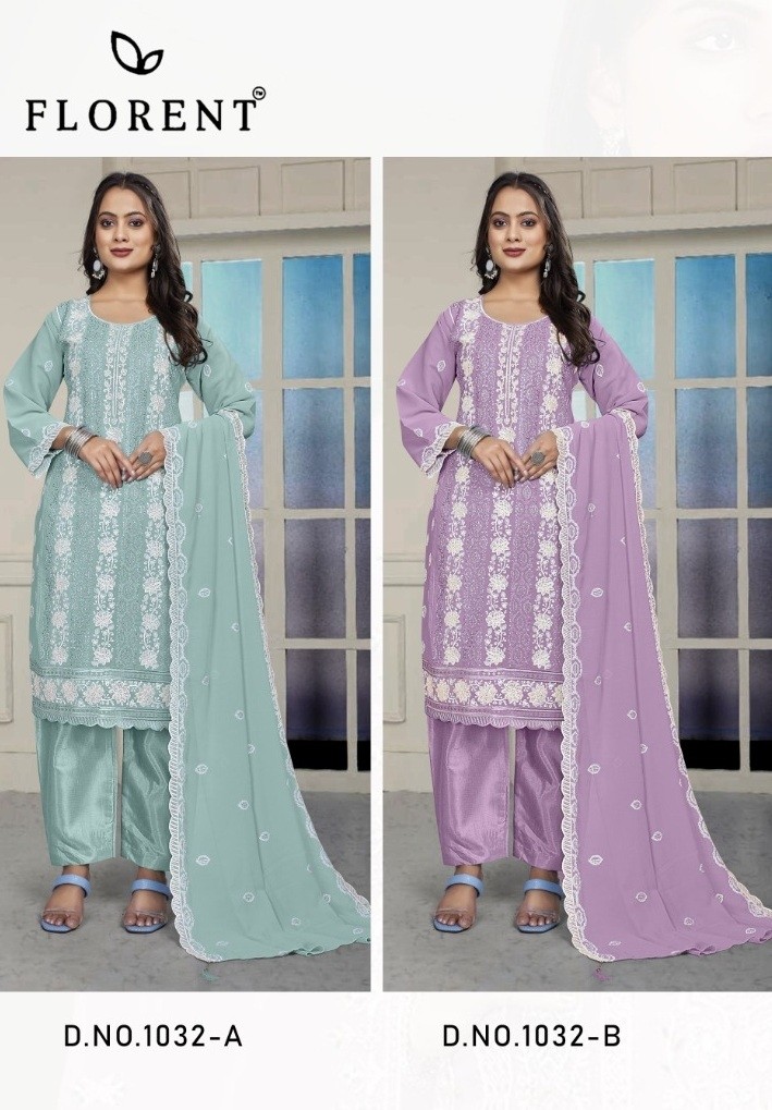FLORENT 1032 A B SALWAR SUITS FANCY DESIGN