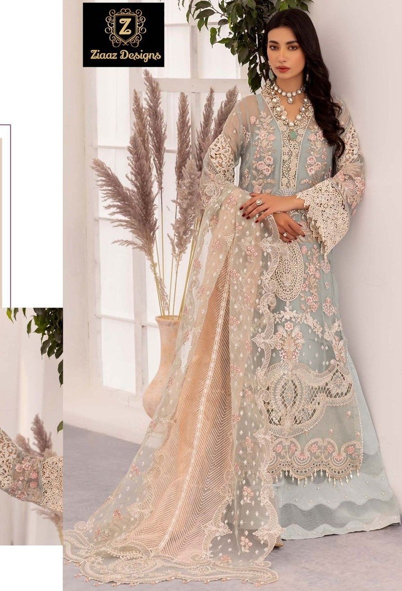 ZIAAZ DESIGNS 684 PAKISTANI SUITS BUY PARTYWEAR 