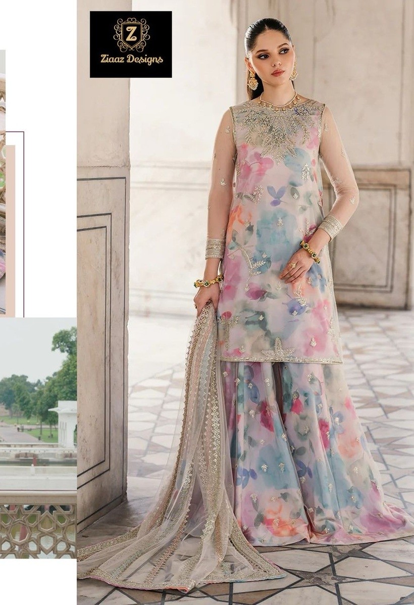 ZIAAZ DESIGNS 707 SALWAR SUITS SEMI STITCHED