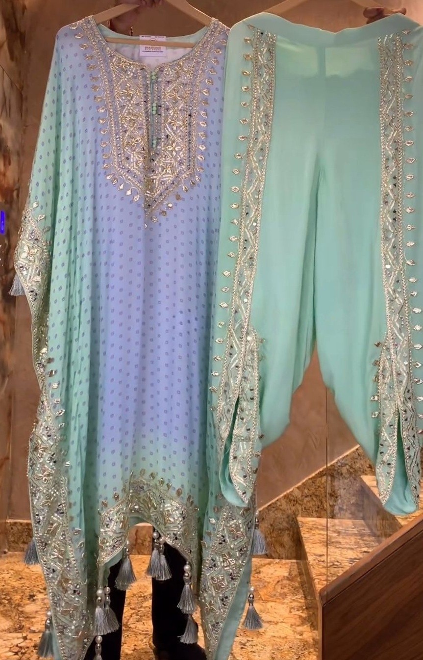 HK 1674 KAFTAN PAKISTANI SUITS
