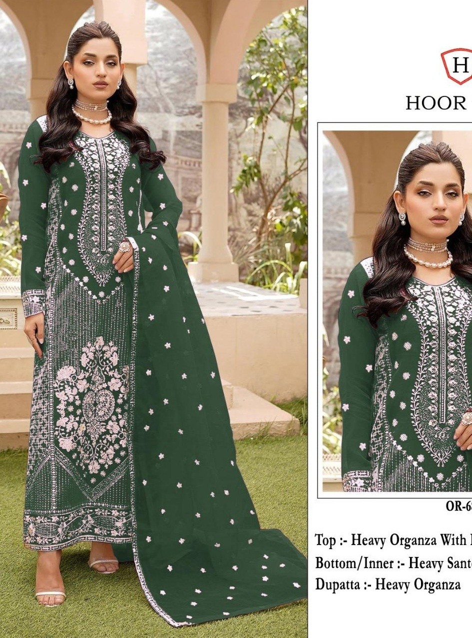 HOOR TEX OR 68 D WHOLESALE PAKISTANI SUITS