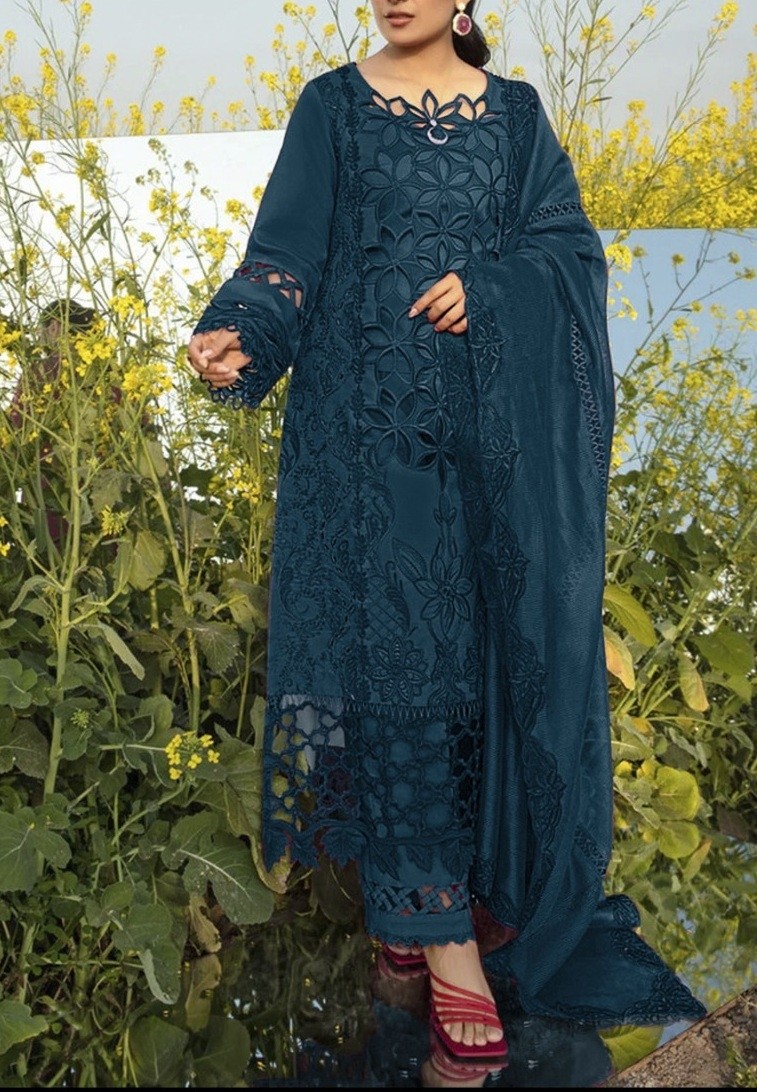 FLORENT 1029 C PAKISTANI DRESSES CAMBRIC COTTON BY SURAT