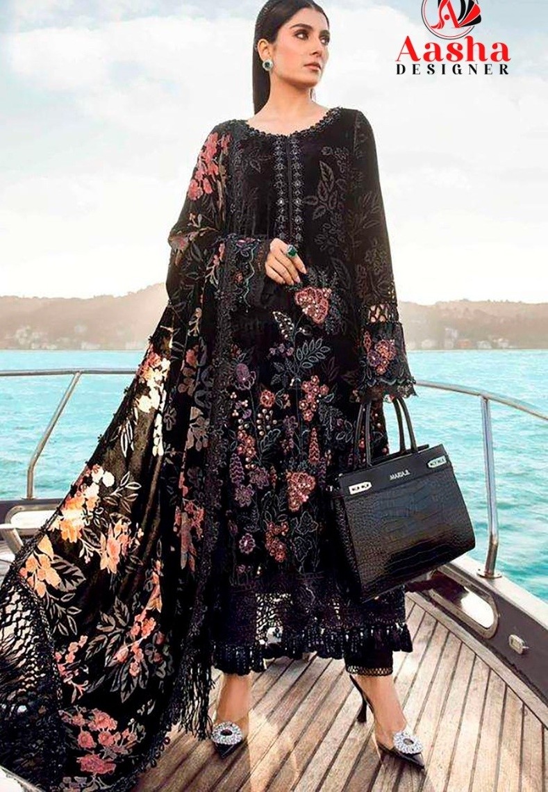 AASHA DESIGNER 1091 LATEST PAKISTANI SALWAR SUITS