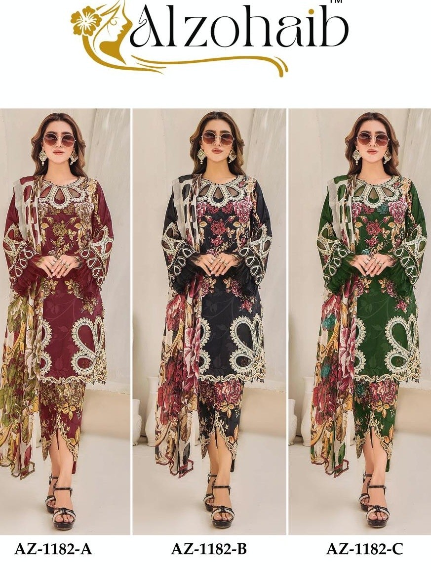 ALZOHAIB AZ 1182 ABC BEST PAKISTANI SUITS 